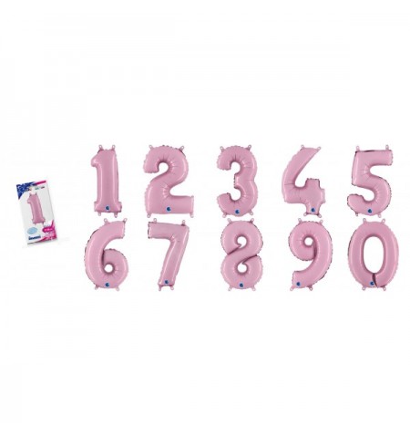 Numeri Grabo 14"/36 cm rosa pastello