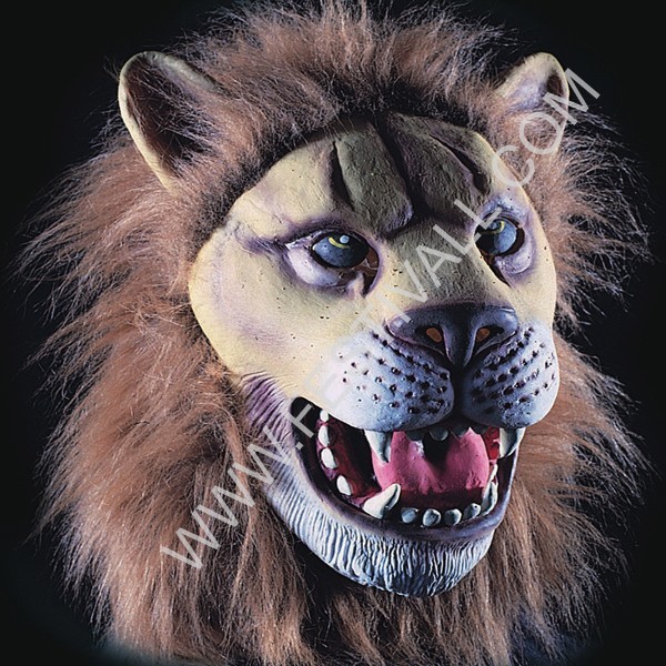 Maschera leone in lattice