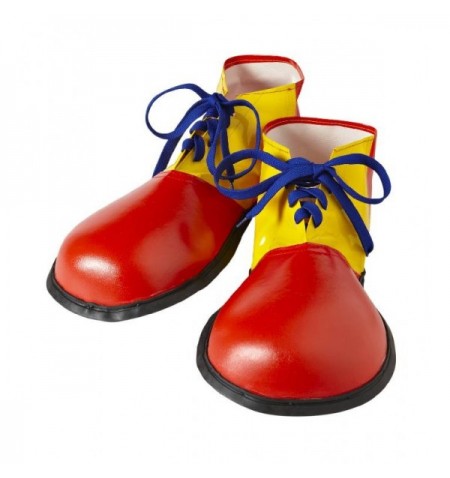 Scarpe clown rosso e giallo
