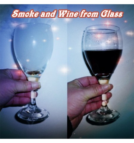 Bicchiere del fumo e vino