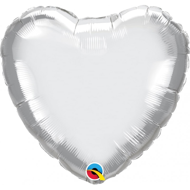 Shape 18"/45 cm cuore chrome argento 1pz.