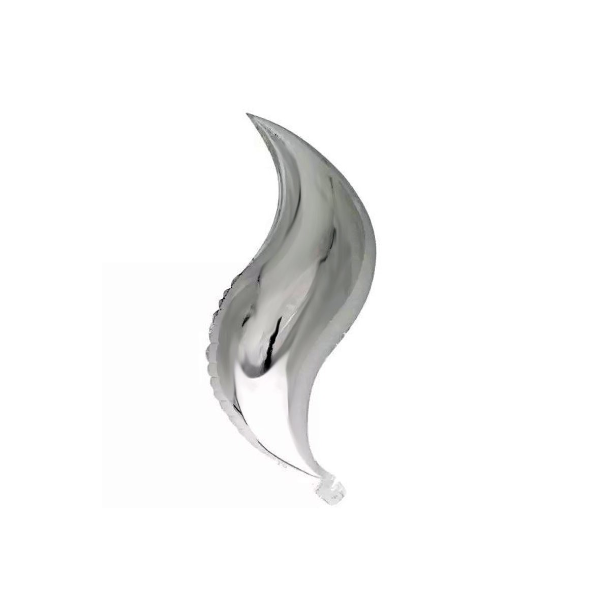 Palloncino curve 36"/90 cm argento