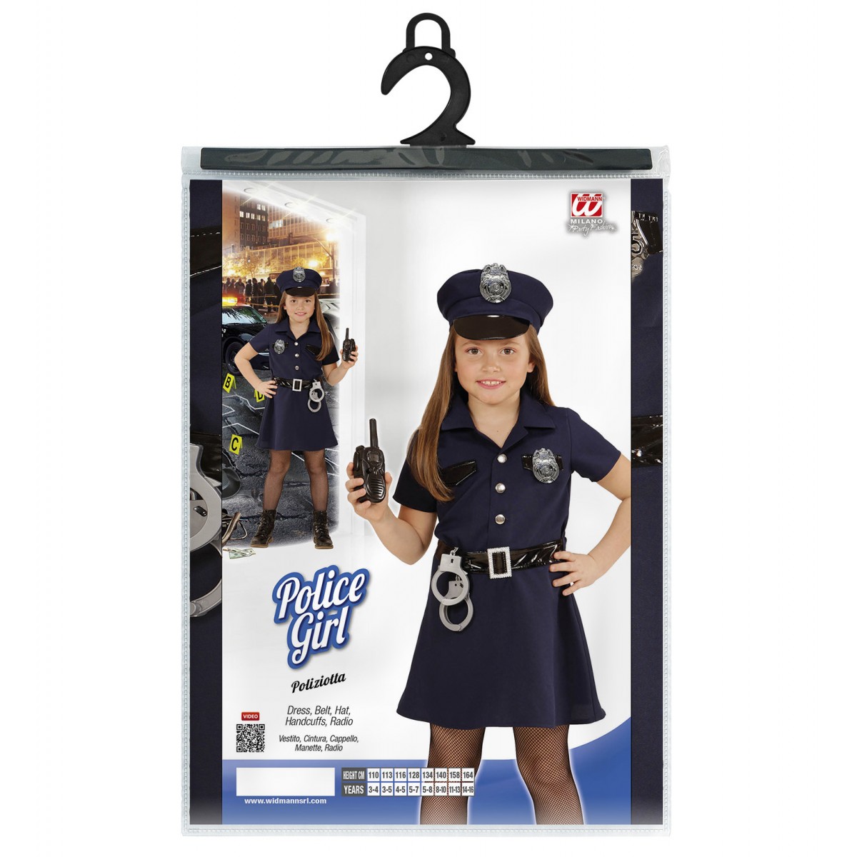 Costume poliziotta bambina 46278