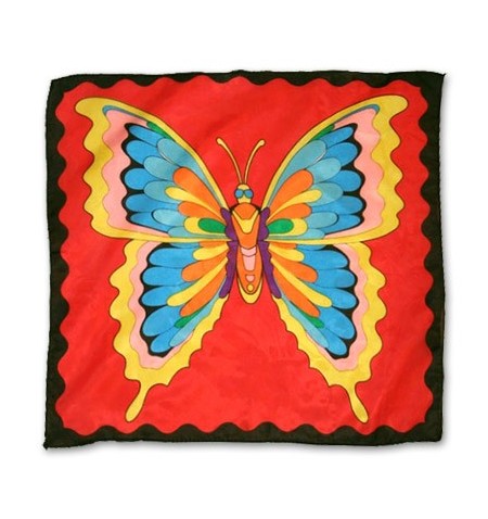 foulard 120 x 120 butterfly