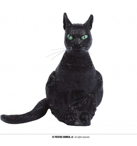 Statua gatto nero seduto 35...