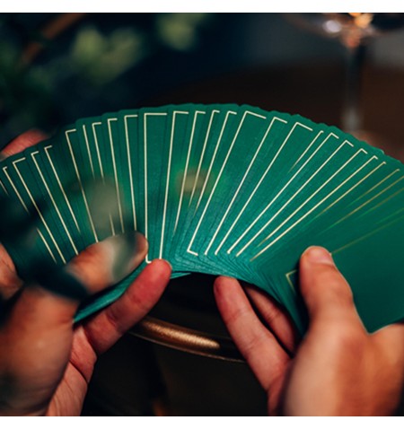 NOC Out Green and Gold playing cards
