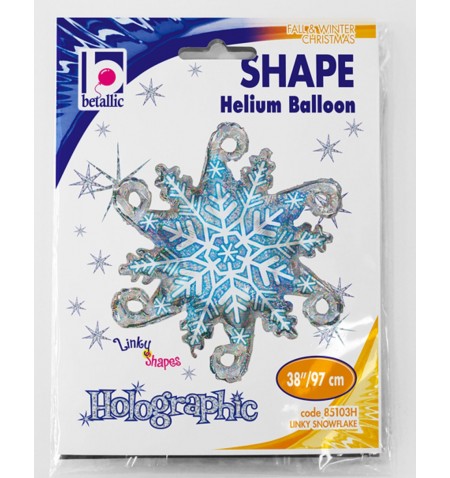 Supershape 38"/97cm linky Snowflakes fiocco di neve