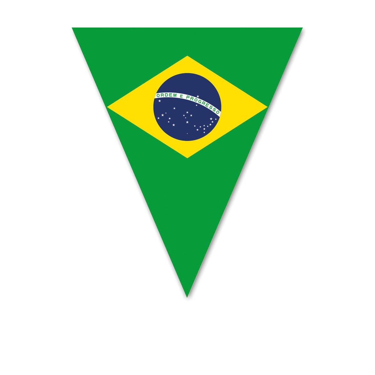 Bandiera Brasiliana 10 x 15 cm AZ FLAG Ghirlanda 4 Metri 20 Bandiere Brasile 15x10cm Festone BANDIERINE 