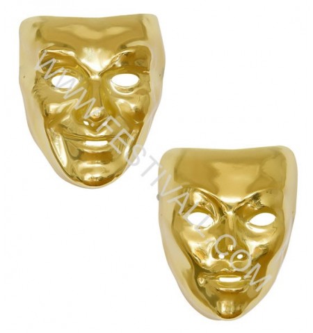 Maschera in plastica oro