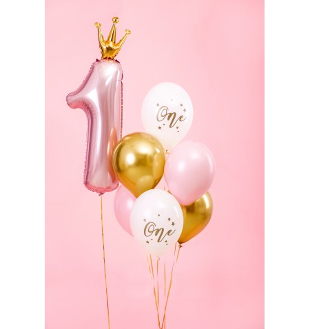 Balloon bouquet One rosa baby 6pz.