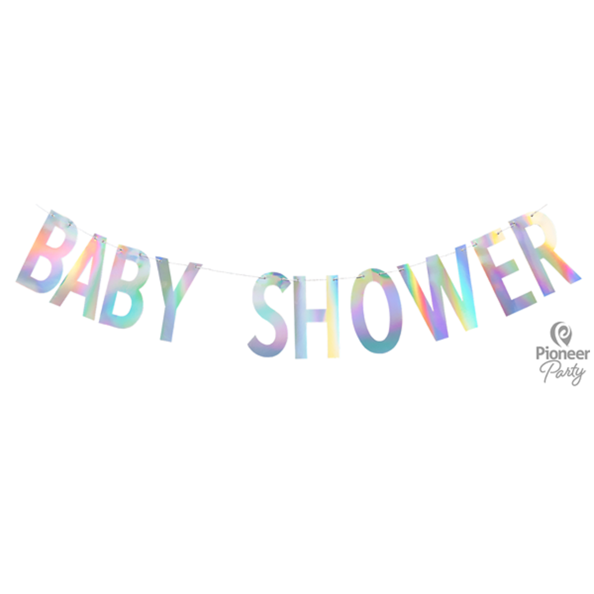 Festone iridiscente Baby shower 2mt.