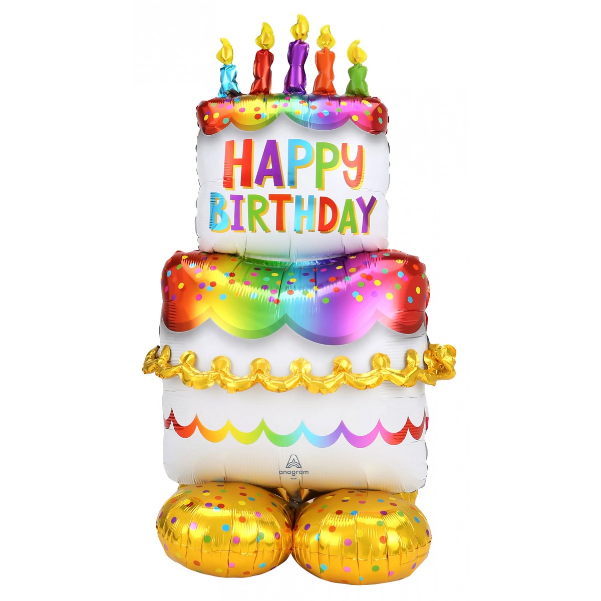 Pallone Airloonz 134cm Happy birthday Cake