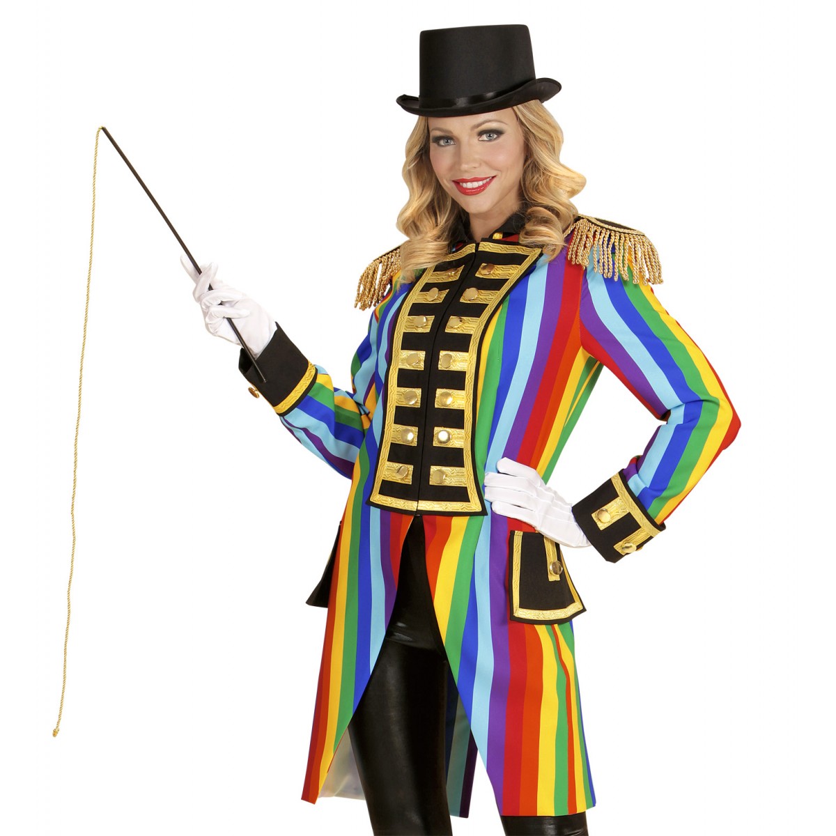 Frack donna circo arcobaleno party circus
