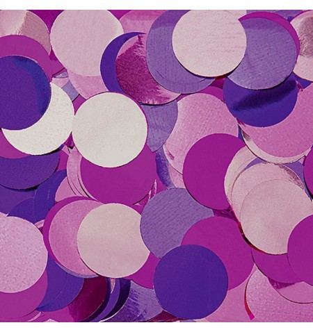Confetti per palloncini metal assortiti in rosa 2 cm