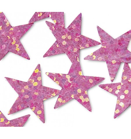 Confetti per palloncini metal olografici a stella 1,7 cm
