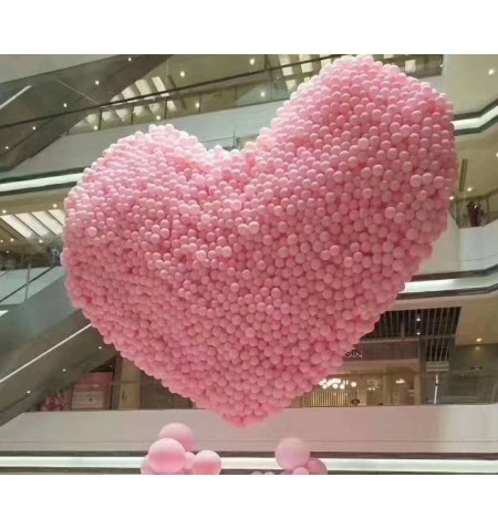 Rete rilascio a forma di cuore 3mt per 500 palloncini
