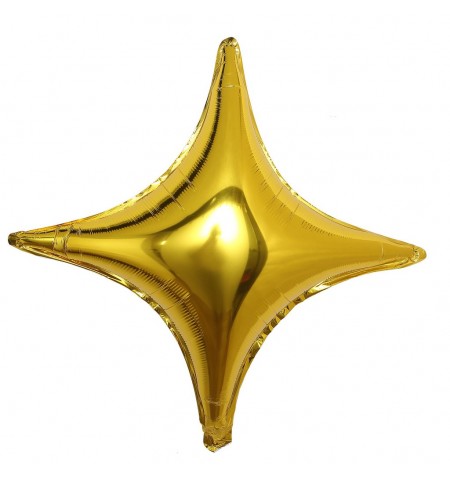 Foil shape star point 26"/66 cm Oro