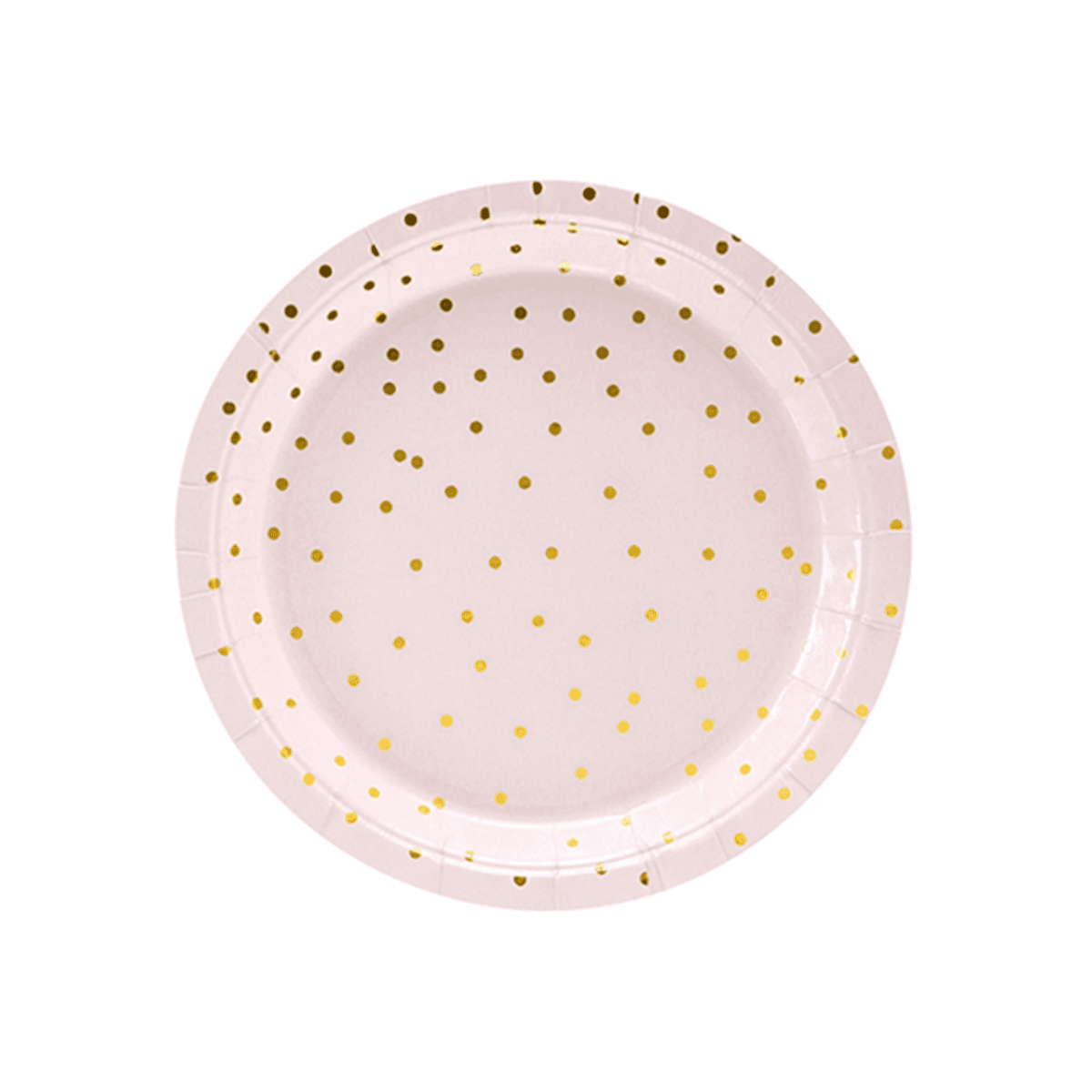 Piatti di carta trend - Ø 18cm - Rosa Dots 6 pz