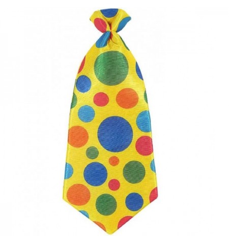 Maxi cravatta clown balloon gialla
