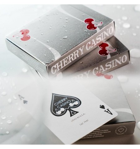 Cherry Casino Mc. Carran Silver playing cards