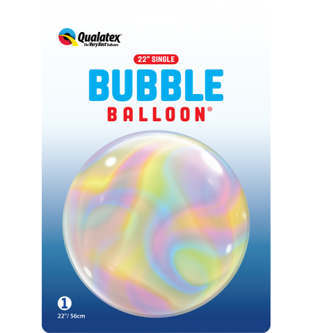 Bubble 22"/56cm Iridiscent swirl