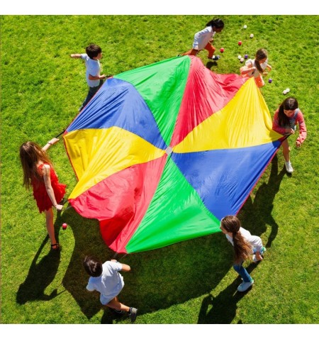 Telone paracadute arcobaleno 360 cm modello deluxe