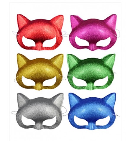 Maschera gatto glitter