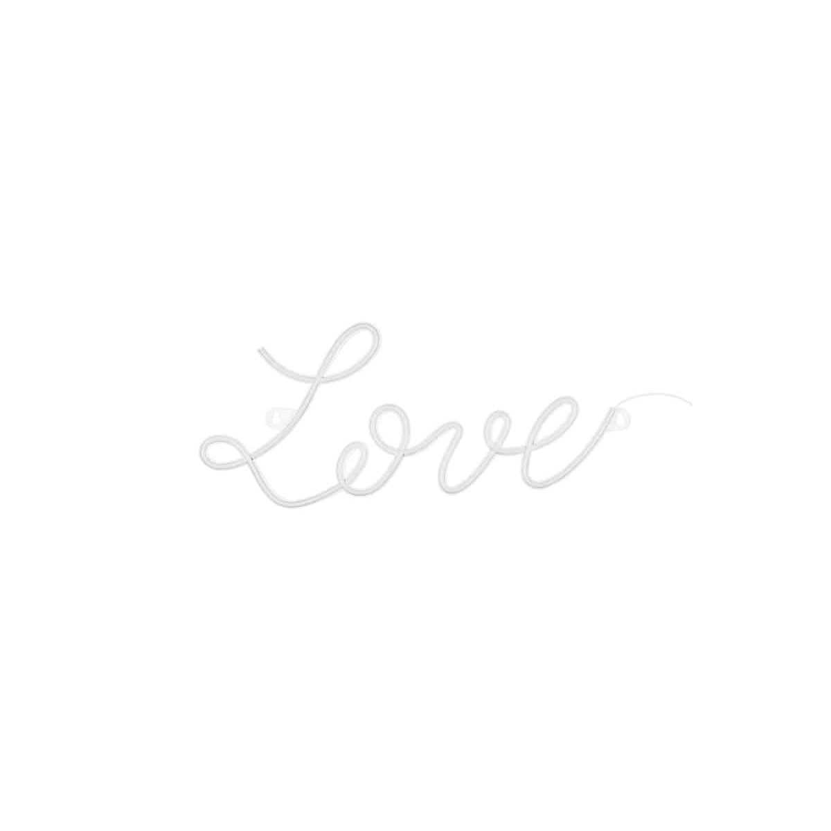 Scritta Led luminosa Love 61 x 29,7cm
