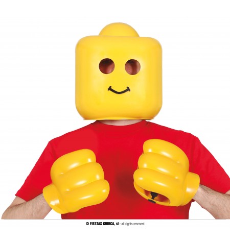 Lego man maschera e mani