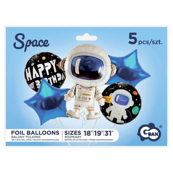 Set palloncini Space party 5pz.