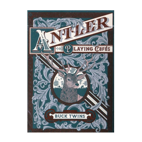 Antler playing cards Juniper by Dan & Dave