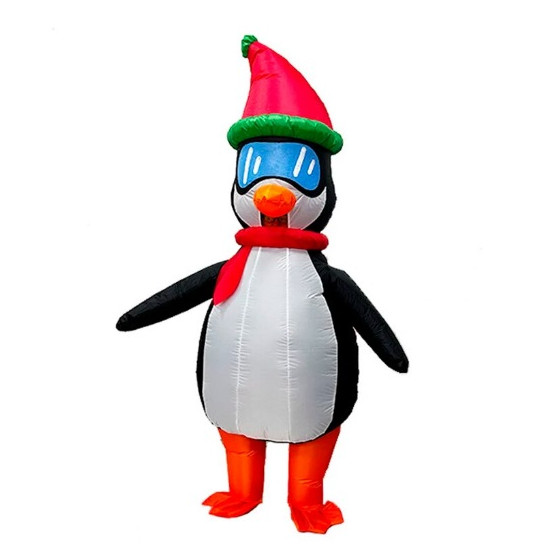 Costume pinguino gonfiabile 190cm