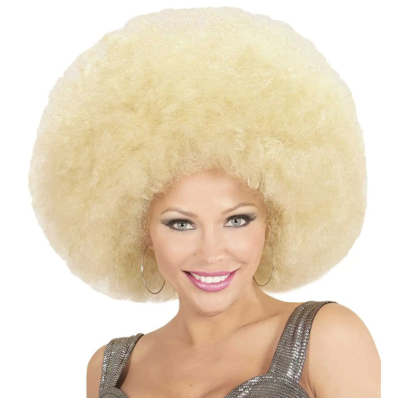 Maxi parrucca Afro bionda