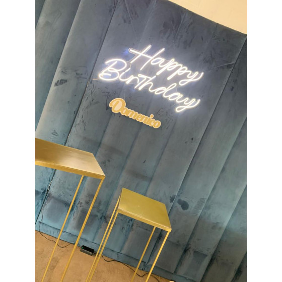 Scritta led Happy Birthday 1mt x 60cm