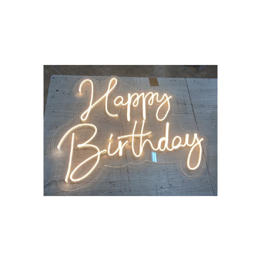 Scritta led Happy Birthday 80 x 50cm