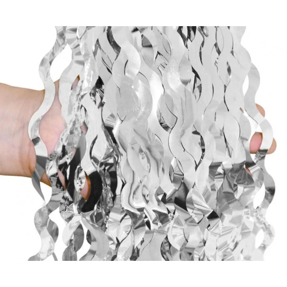 Tenda backdrop swirl argento 100x200cm