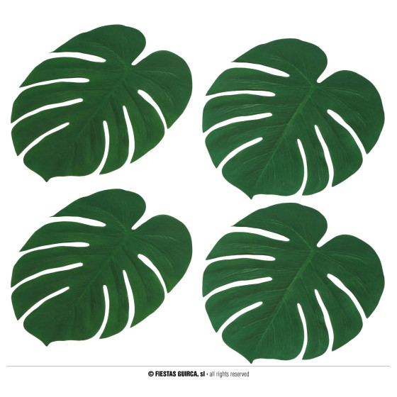 Set di 4 foglie di palma 34x30