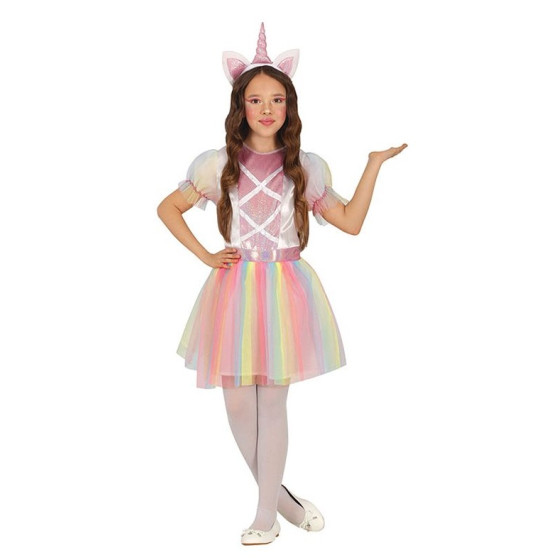 Costume bimba Rainbow Unicorn