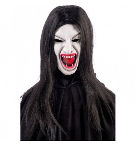 Maschera vampiria con capelli