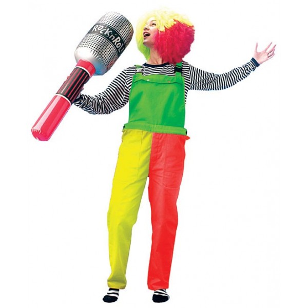 Salopette clown tricolore
