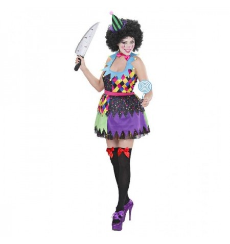 Costume lady horror clown