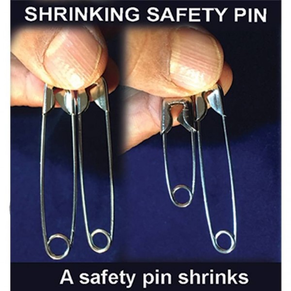 Shrinking safety pin