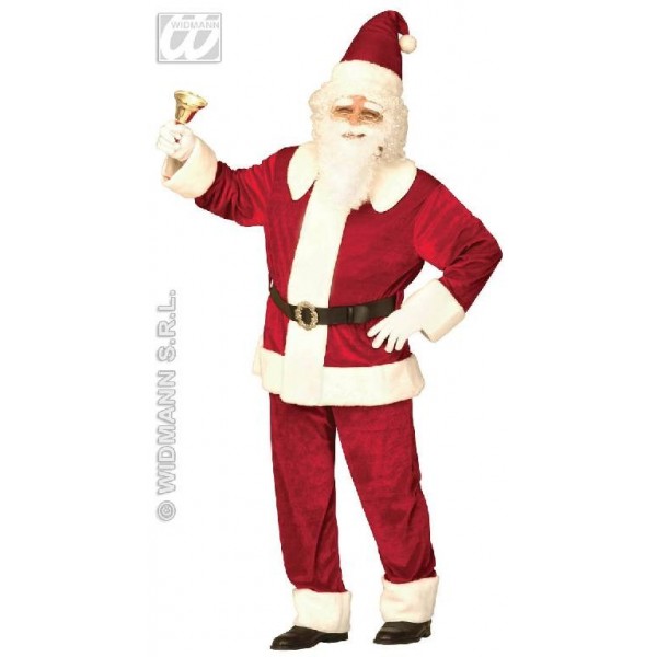Costume babbo natale lusso in velluto XL